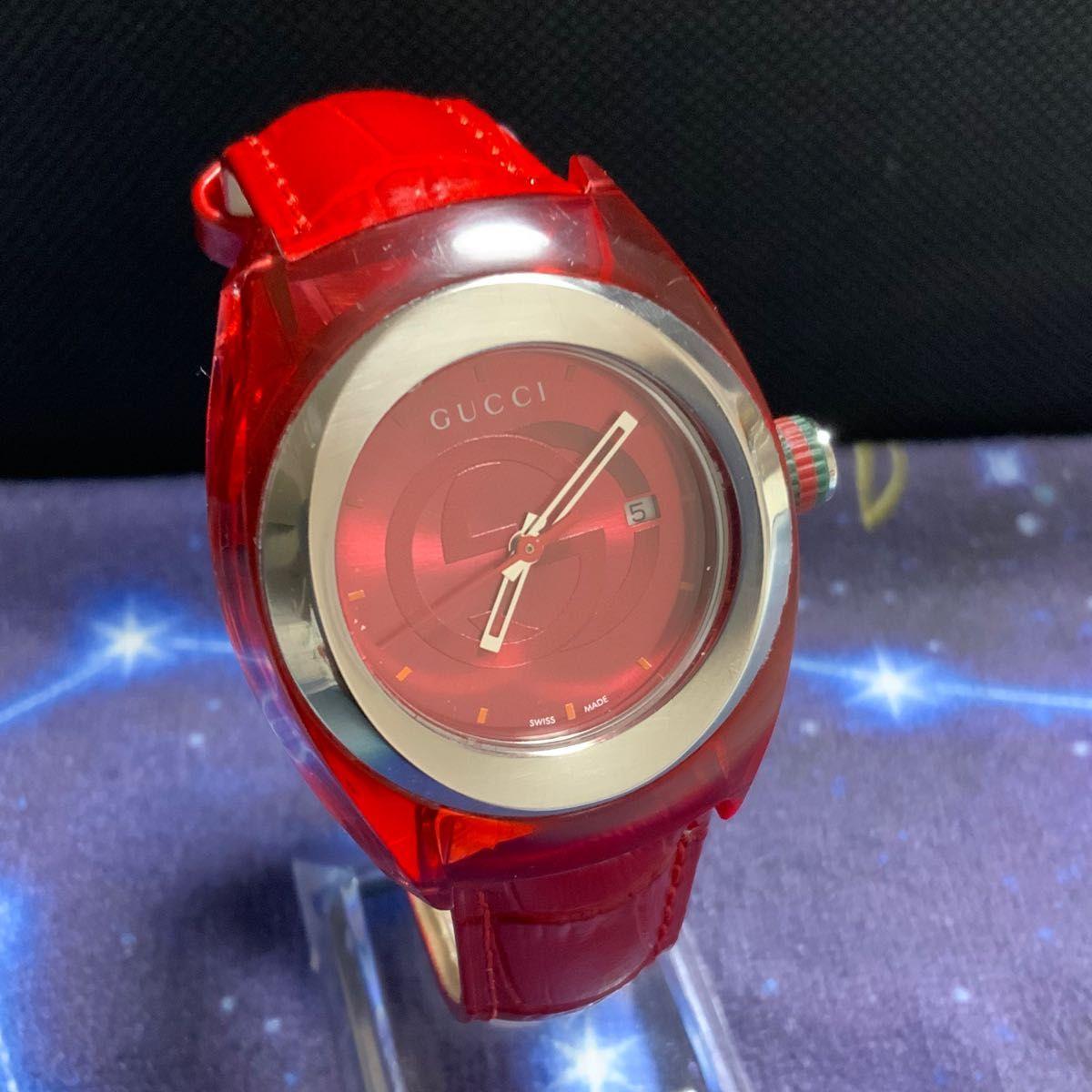 Used (Working item) Gucci 137.3 SS/Rubber Red Ladies Used Item
