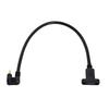 Xiwai USB Type C Male to Female Extension Data 180 Degree Back Angled 3.1 Cable, U-Shaped, 30cm,