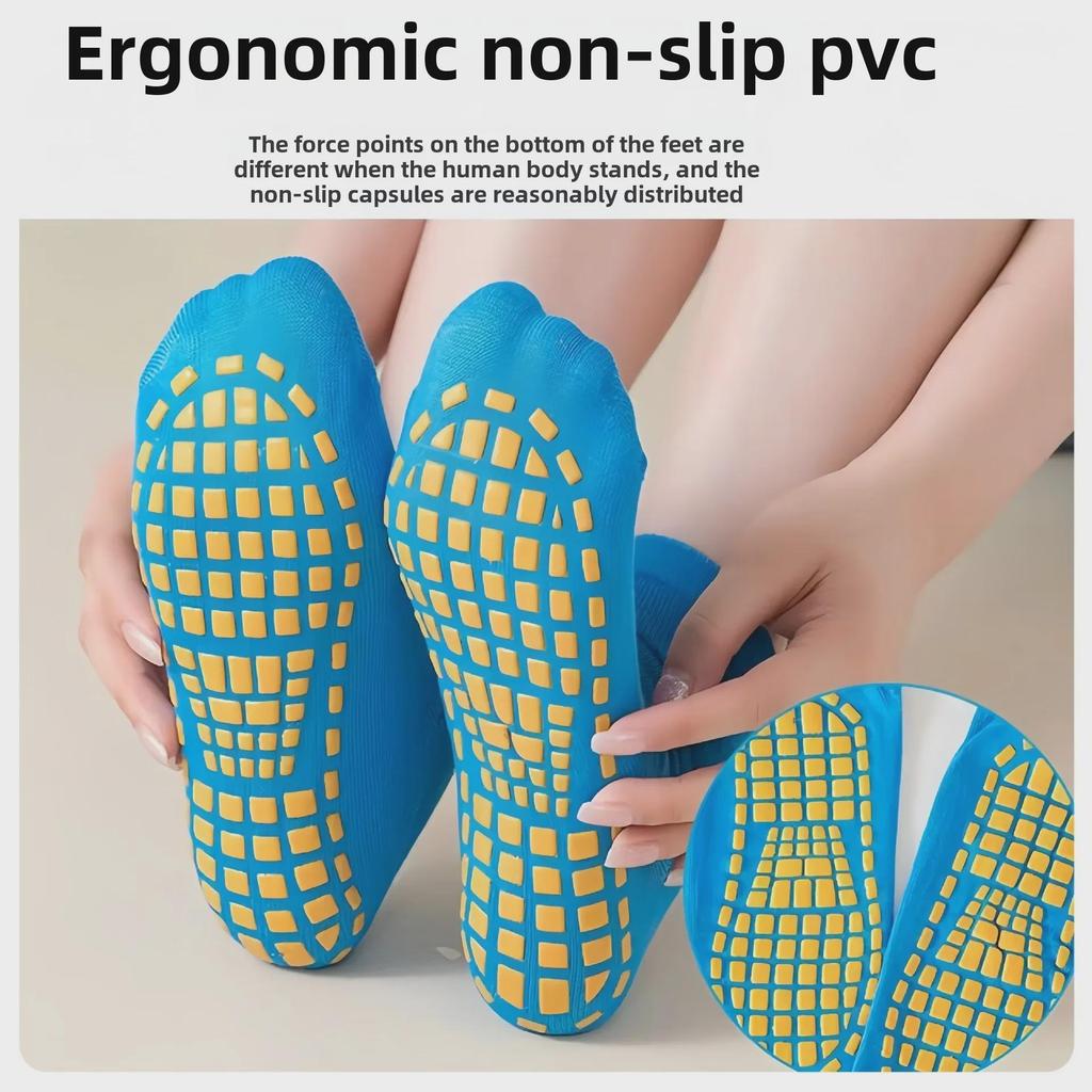 Atmungsaktive Anti-Rutsch-Socken für Kinder und Erwachsene – ideal für Yoga, Trampolin, Früherziehung und Vergnügungsparks