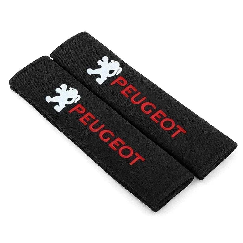 2026 Hot Car Sticker Car Seat Belt Cotton Safety Belt Shoulder Protector Cover Car Accessories For Peugeot 206 307 308 3008 207 