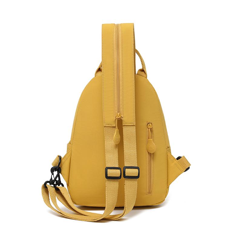Lightweight Nylon Backpack Women's Multifunctional Chest Bag Outdoor Travel Shoulder Bag