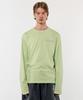 GOLDEN SUNSHINE Sun Round Long Sleeve Tee_Lime Green
