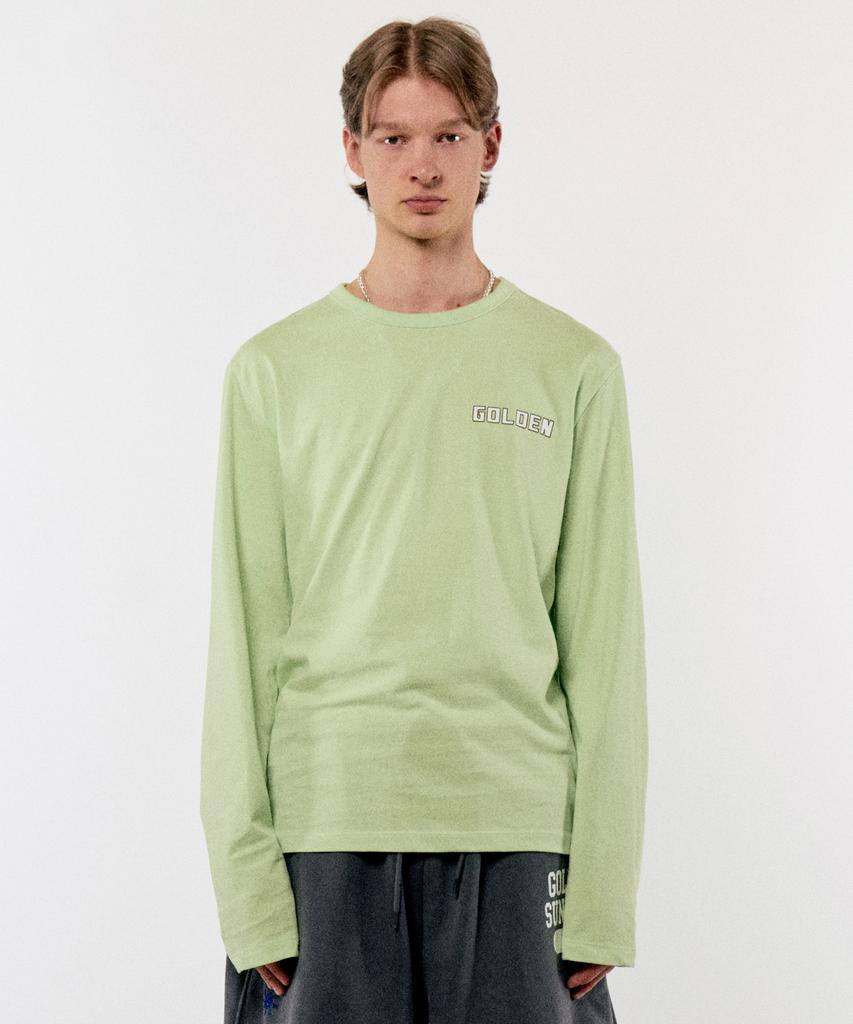 GOLDEN SUNSHINE Sun Round Long Sleeve Tee_Lime Green