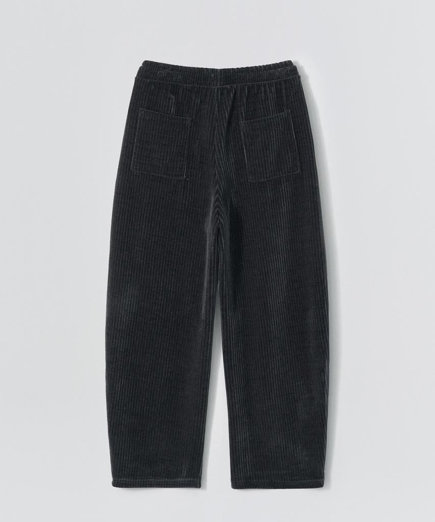 EZIO Roy Velvet Banded Pants_Charcoal
