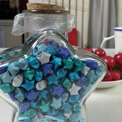 540 Sheets Colorful Star Origami Paper Single Sided Art Craft Lucky Star Origami Best Wishes Cartoon Star Paper Strip