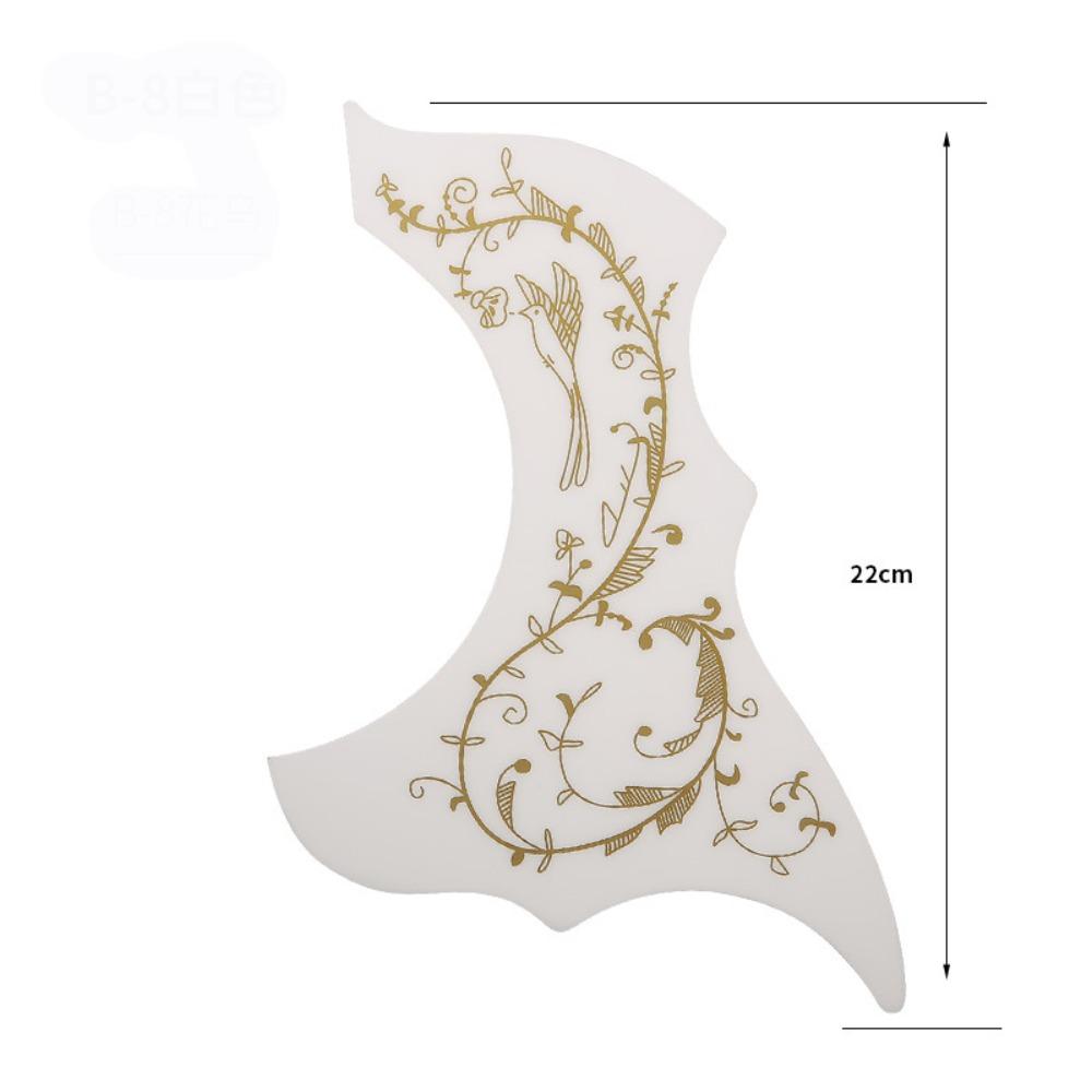 Bird Shape Folk Acoustic Guitar Pickguard ABS Scratch Plate New Pick Guard Sticker