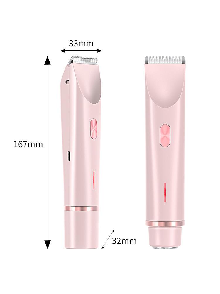 Women Electric Shaver Waterproof Bikini Trimmer 2025 Painless Body Hair Remover Rechargeable For Legs Armpits Double Head