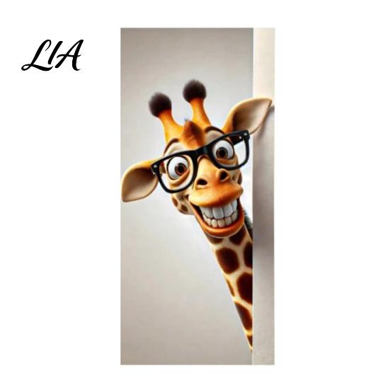 Pegatinas Decorativas para Cubo de Basura con Cara, Pegatina de Animales de Dibujos Animados, Pegatina de PVC Autoadhesiva Colorida, Pegatina Impermeable Linda Gato Perro para Cubo de Basura con Ruedas