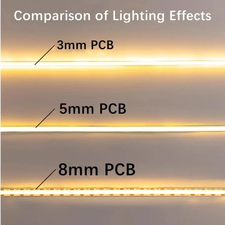 320s/M 400LEDs/M Ultra Thin COB LED Strip Lights Flexible High Density Dimmable Ribbon for Home Bedroom Party DC 5V 12V 24V