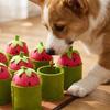 Interactive Strawberry Snuffle Toy For Dogs - Puzzle Dispenser To Keep Your Pup Mentally Stimulated & Physically