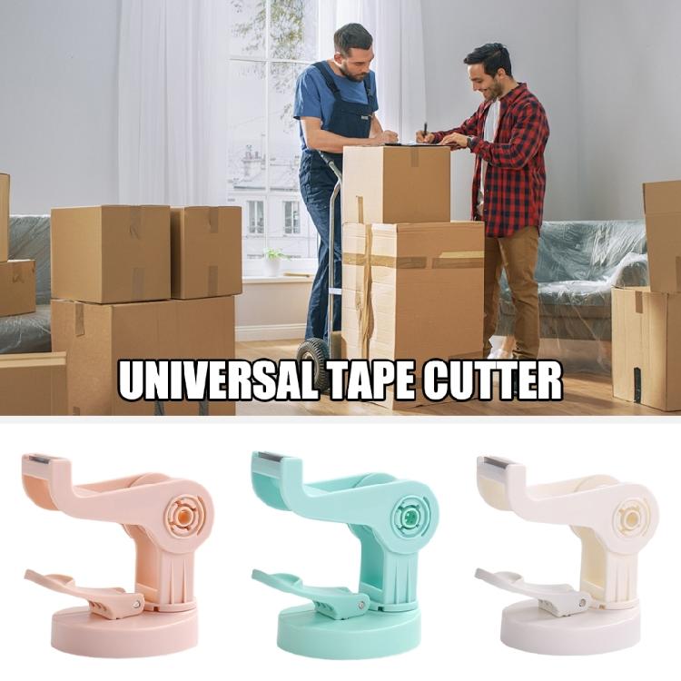 Suction Cup Tape Dispenser Desk Tape Cutter Rotating Adjustable Cutting for Scrapbooking Packaging Carton Box Sealing