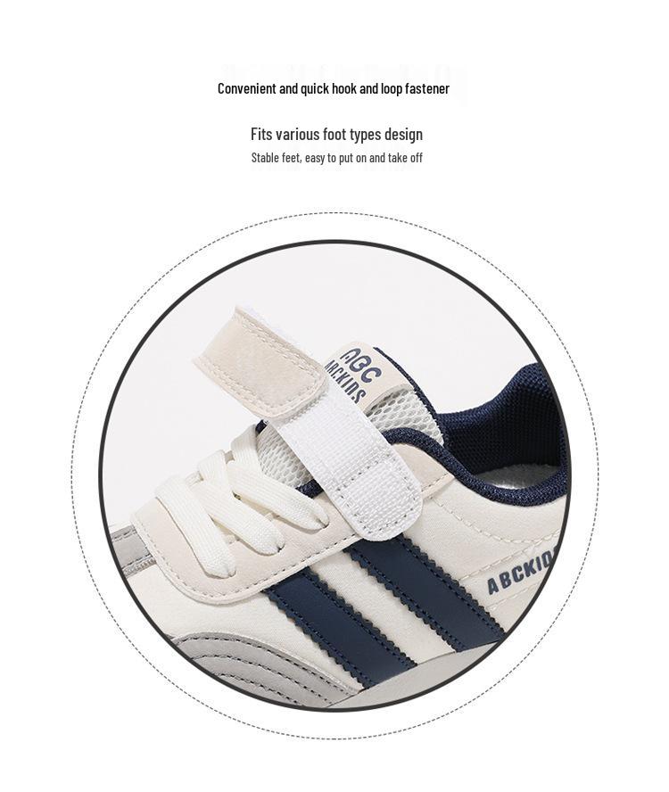 ABCkids5937 Kids' Velcro Sneakers - Spring/Autumn 2025 Collection, Soft Sole Casual Skate Shoes for Boys & Girls