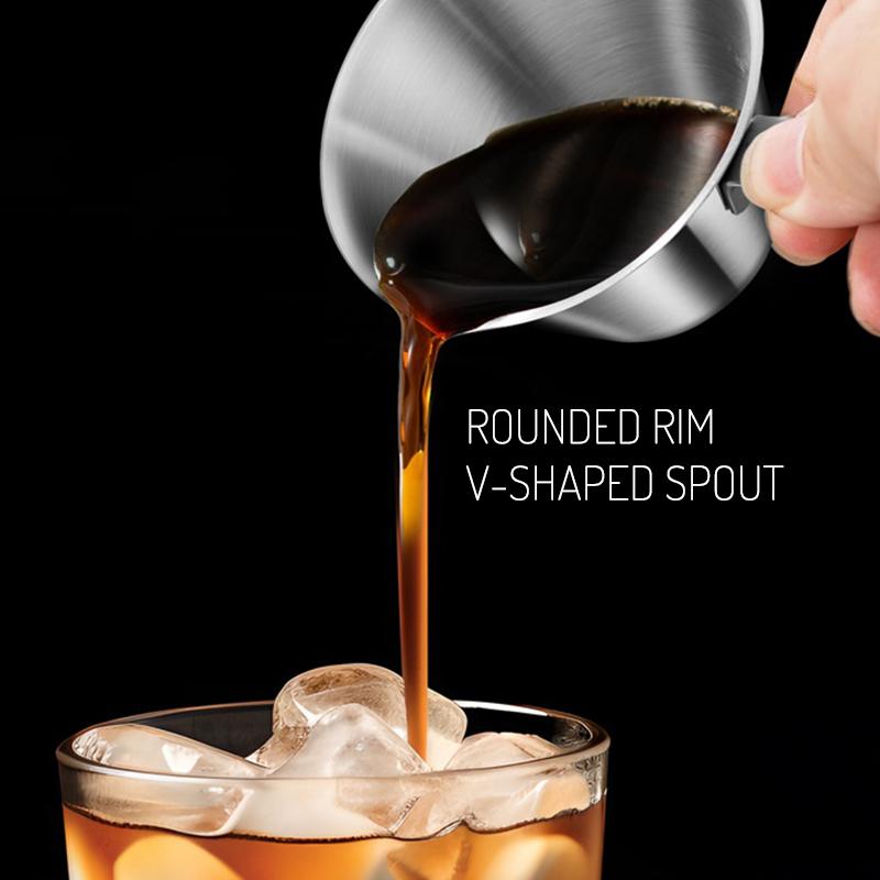 100ML 304 Stainless Steel Coffee Extraction Cup With Scale Small Milk Spoon Making Cup Espresso Measuring Cup Kitchen Tools Cup