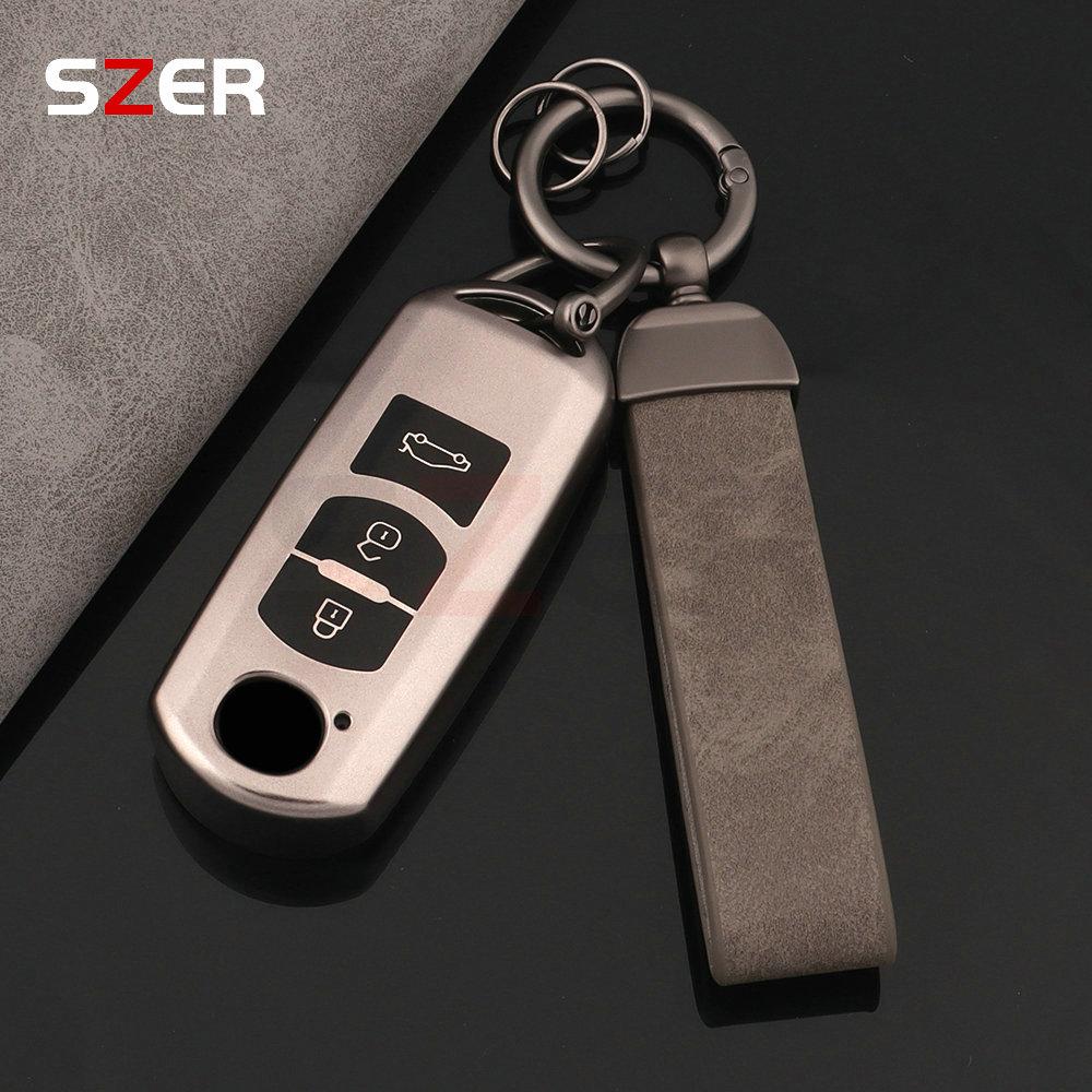 2 3 Button Tpu Car Key Case Bag Shell For Mazda 2 3 5 6 Bl Bm Gj Atenza Axela Demio Cx-3 Cx3 Cx-5 Cx5 Cx7 Cx-9 Cx8 Fob Keychain