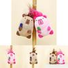 Cute Plush Toy Keychain For Lovers Fluffy Animal Bag Pendant 12cm Short Plush