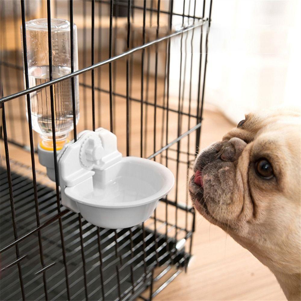 thumbnail image 2 of No Drip Dog Kennel Water Bottle Dispenser For Crate, 400ml Dripless Pet Drinking 2 of 11