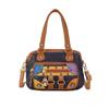 Niche Design Women's Handbag Small Fashion Patchwork Colorful Rivet Women's Shoulder Bag Double-layer Pleated Small Bag