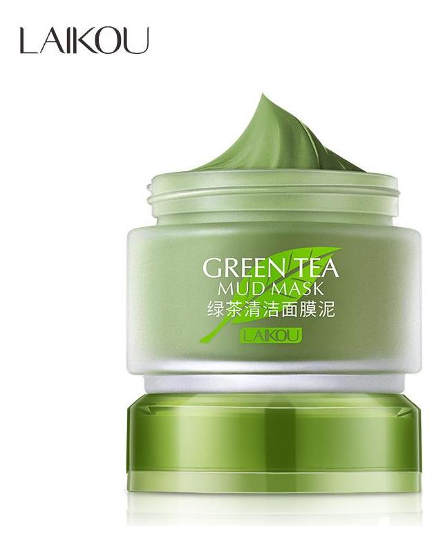 LAIKOU Longjing Matcha Green Clay Mask Green Tea Smear Mud Mask Refreshing Cleansing Mud Mask