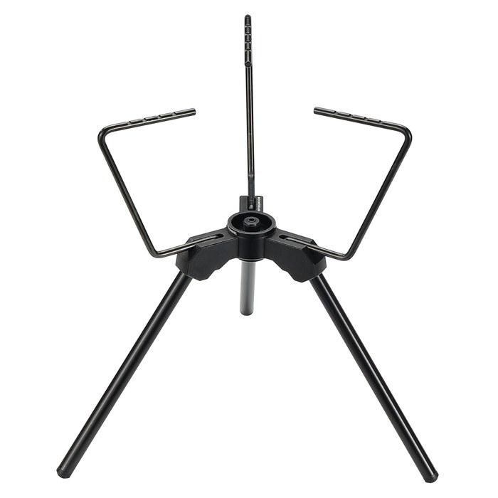 CAMPING MOON Smart Stand Short Type with Upper Support (Five-Leg Stand) Gas Stand Black Gear BKZ02 Black