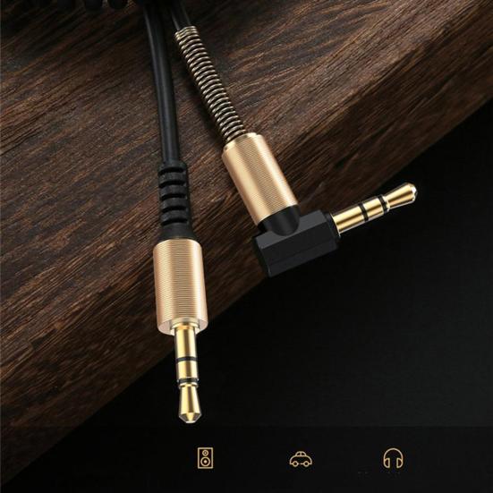 Audio Line High Fidelity Audio Transfer Retractable 3.5mm Jack Male To Male Speaker Audio Extension Cable for Home Theater