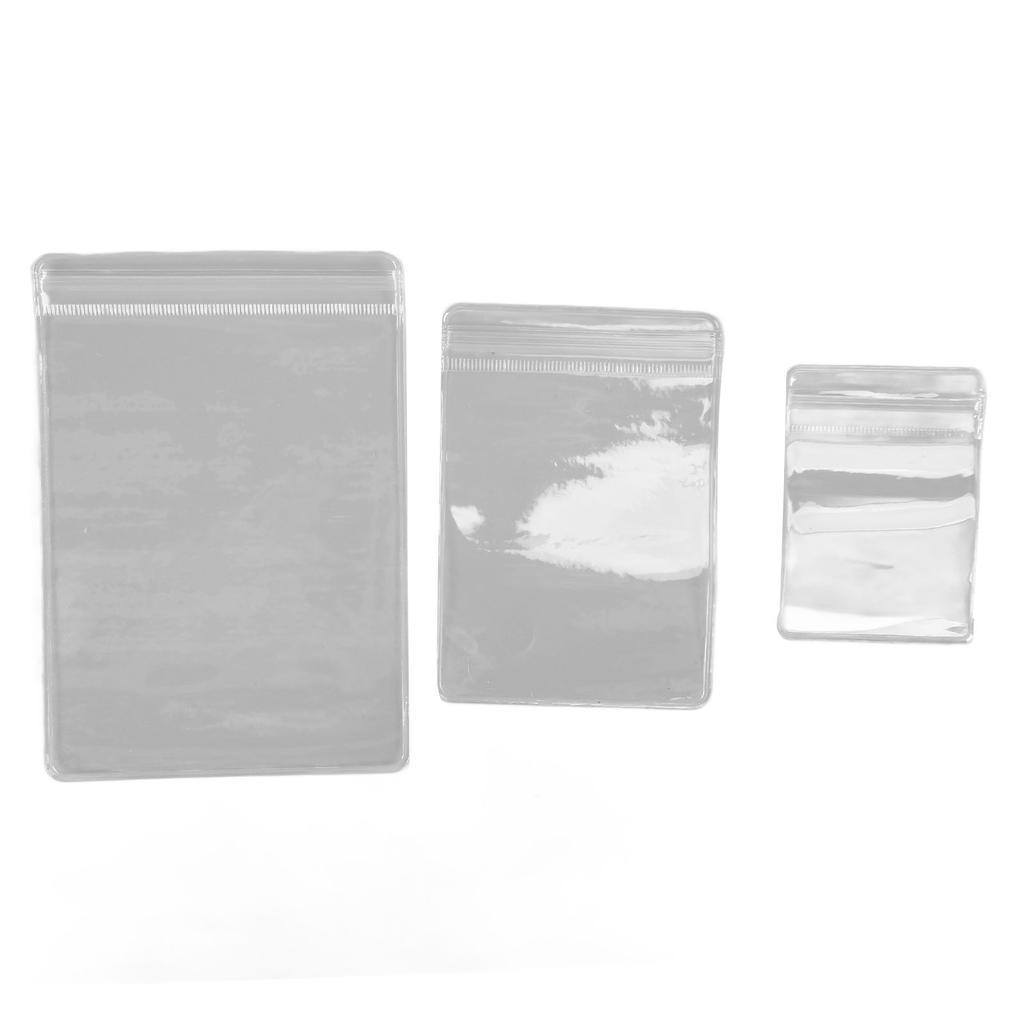 120pcs Clear Jewelry Bags Thickened Oxidation Resistance PVC Clear Jewelry Ziplock Bags for Earrings Rings Jewelry