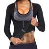 Women Long Sleeve Chest Support Neoprene Body Shaper Sports Top