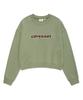 COVERNAT WOMAN Cooper Logo Sweatshirt Sage Green