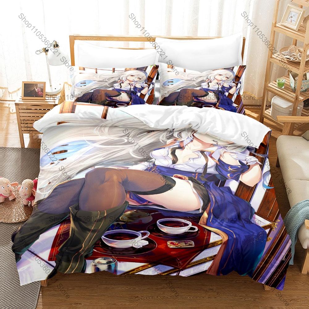 Cool Popular Isekai The Genius Prince's Pattern 3 In 1 Bedding Set Quilt Cover With Two Pillowcases Comfortable Household Beddin