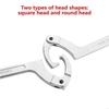   19-51mm/32-76mm/51-121mm/115m-170mm Hook Spanner Adjustable Wrench Screw Nut