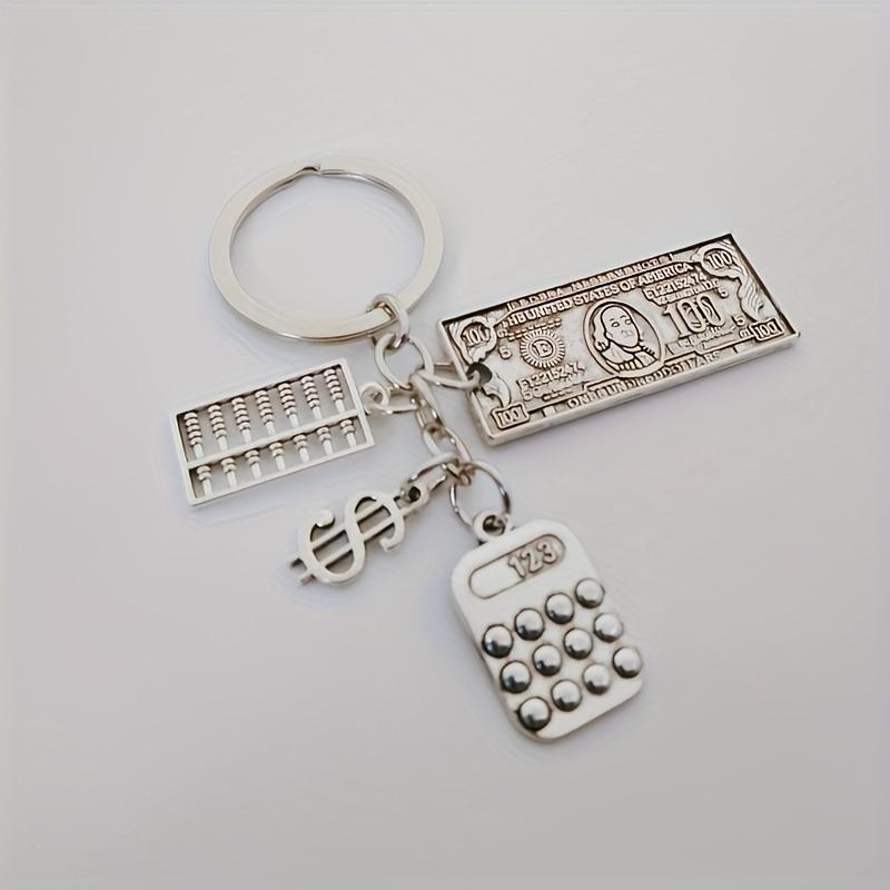 European & American Lucky Money Tree Keychain Abacus Backpack Pendant