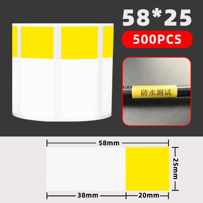 500 ks štítků na kabel nálepky marker vodotěsný samolepicí pro počítačovou síť drát USB kabel napájecí vedení