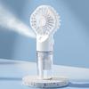 USB Rechargeable Handheld Spray Fan 2 In 1 Design Cooling Water Fan  Travel Camping