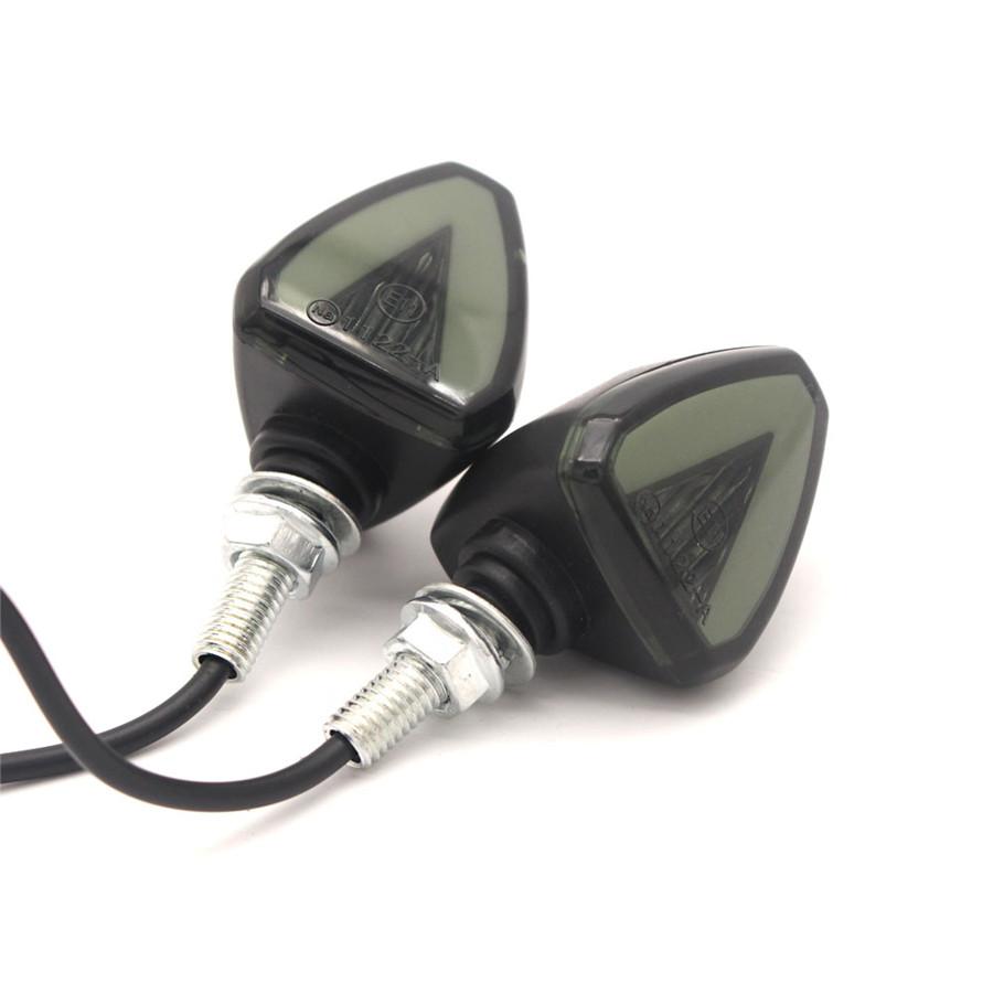 

2 X Dual Color Amber+Red LED Motorcycle Turn Signal Indicator Blinker Lights DRL