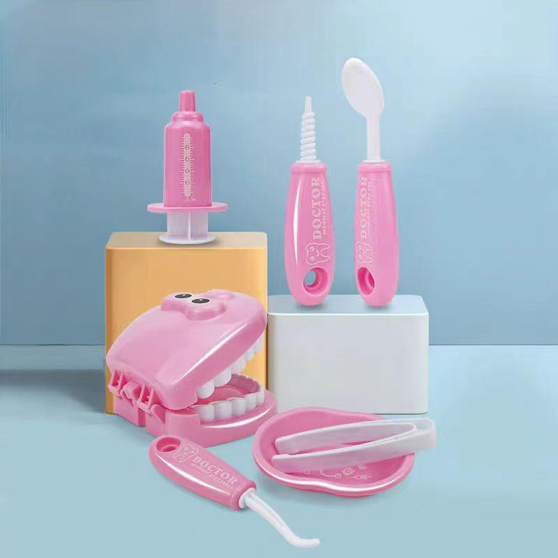9Pcs Simulation Dentist Play Early Educational Toys Children Early Learning Doctors Dentist Play Kid Tooth Teaching Aids