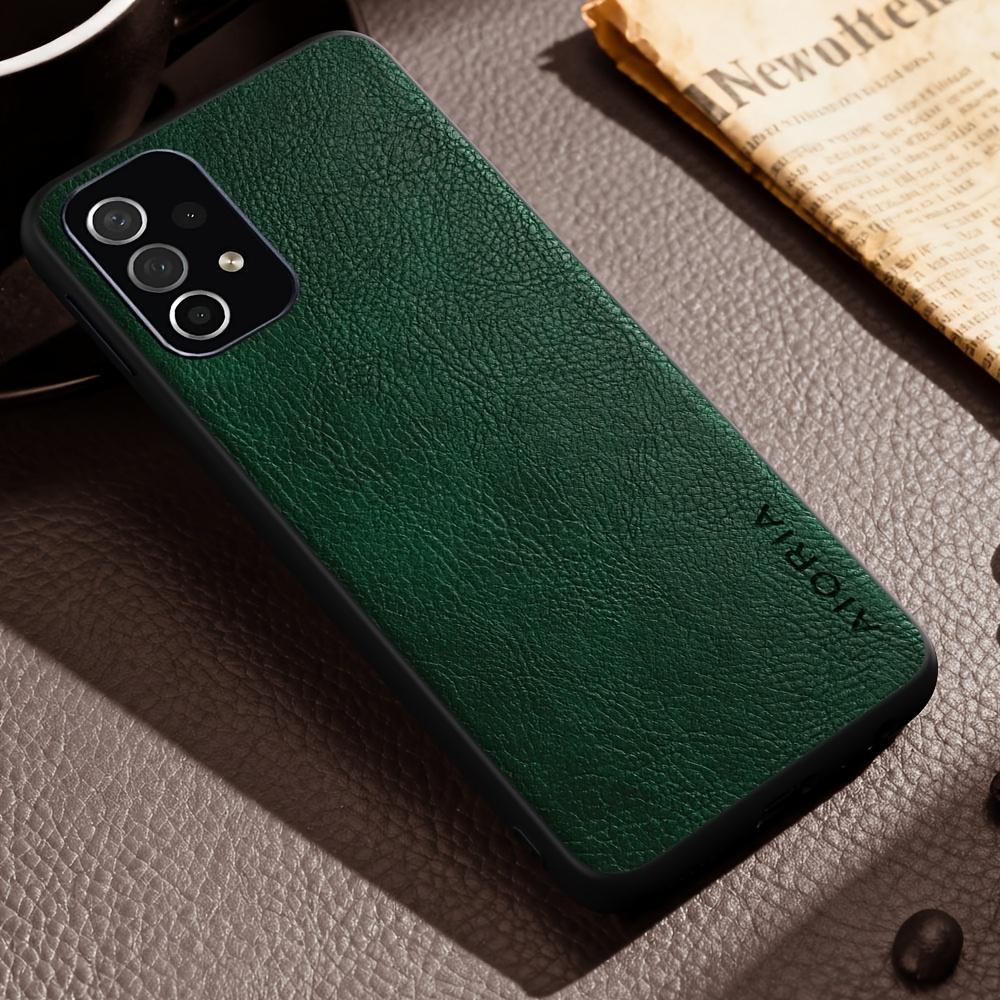 Luxury Case for Samsung Galaxy A13 A23 A33 A53 A73 5G 4G Retro Fashion Natural Texture Solid Color Anti-fingerprints Synthetic Leather Precise