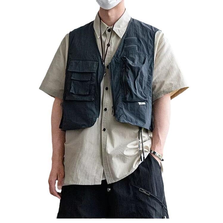 Vesta de lucru scurtă retro japoneză