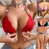 Backless Women Bras Party Underwear Female Halter Breathable Camisole Bra Front Button Women's Lace Bra