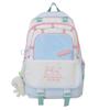 Schoolbag Japanese Macaron Backpack 1011 New School Bag Contrast Color Primary, Junior, High and Middle School Students Large Capacity Backpack