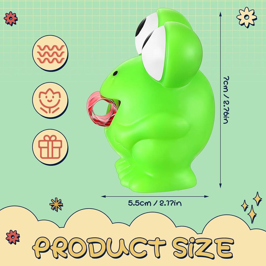 2pcs Stress Frog Toys Tongue Sticking Out Novelty Relief Squeeze Dinosaur Toy Sensory Toy Gift for Kids Adult Party