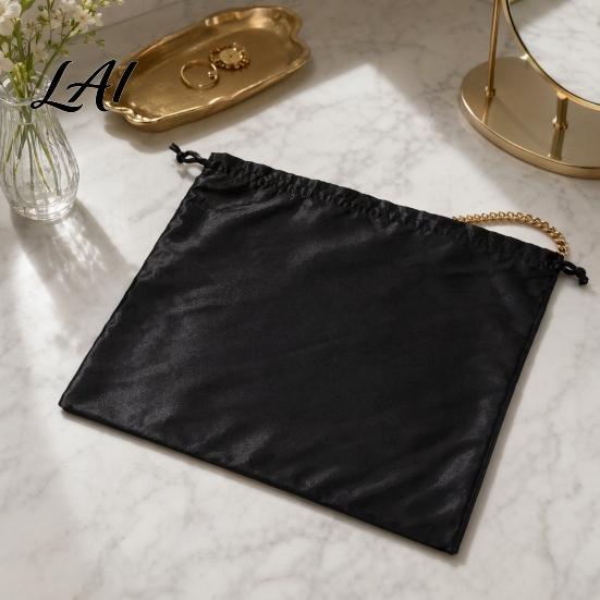 Protective Bag for Leather Purses Dust Cover Bag Drawstring Design Satin Storage Pouch Large Capacity Soft Pouch Travel Portable Luxury Protection