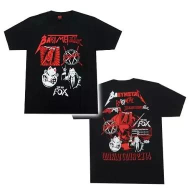 BABYMETAL The Fox Tee Black T T-Shirt Female Idol 2014 Japan M Size 3XL