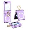 For Z Flip6 Scratch Resistant Smartphone Shell Magnetic Case With Hinge Guard, Full Body Sleeve, Integrated Screen Cover