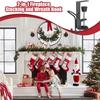 Stocking And Garland Hanger Stocking Hangers Hooks For Fireplace 6 Pieces Adjustable Steel Hooks No-Drill Clamps For Hotel