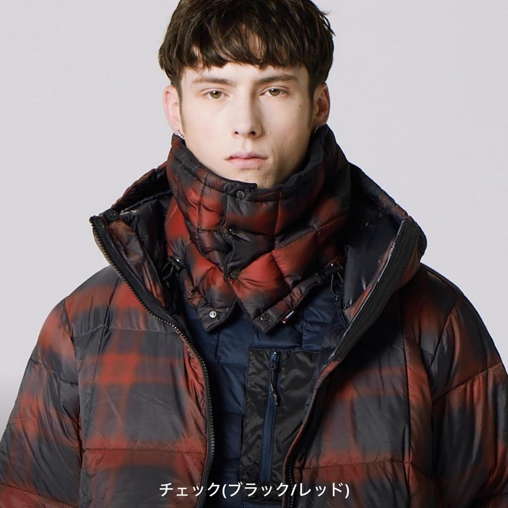 Taion Mountain Reversible Light Down Neck Warmer R203XMT-900SP Dark Navy, One Size