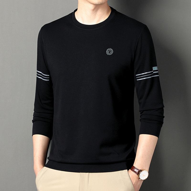 Long-sleeved T-shirt Men's Spring and Autumn New Round Neck Top Casual Versatile Trendy Simple Sweatshirt Men's Bottoming Shirt