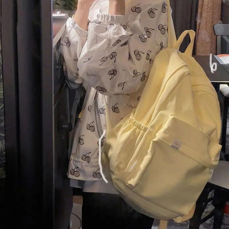 Rucksack weiblich Koreanische Version Mori einfach und vielseitig Mittelschule College-Student Schultasche Rucksack mit großer Kapazität