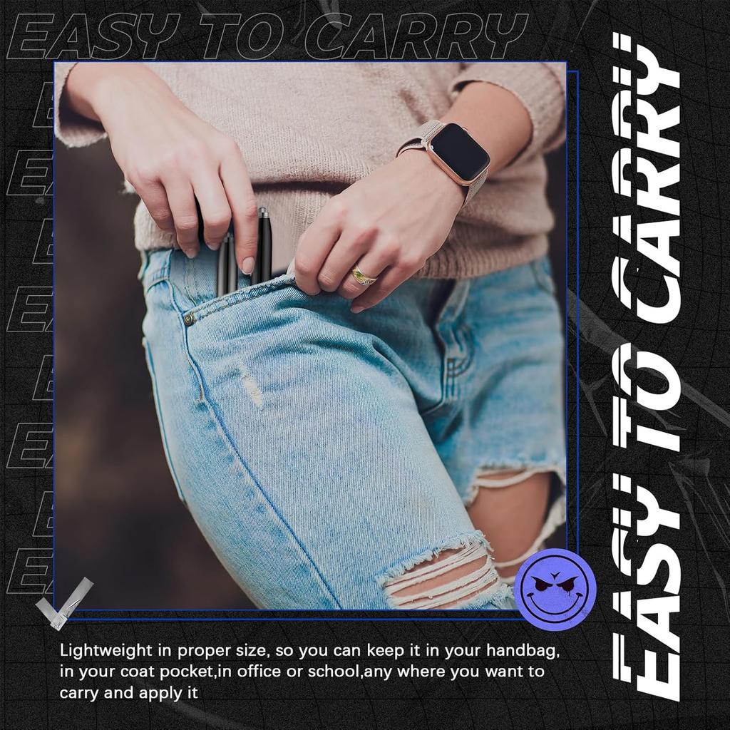 Sabary 4 Pcs Fidget Pen Spinner Pen with LED Light Multi Functional Cool Anxiety Gift Help Stress Reducer Thinking Ballpoint Rotating Anti Stress