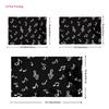 Chalk Drawn Music Notes Backdrop Blackboard Treble Clef Studio Background