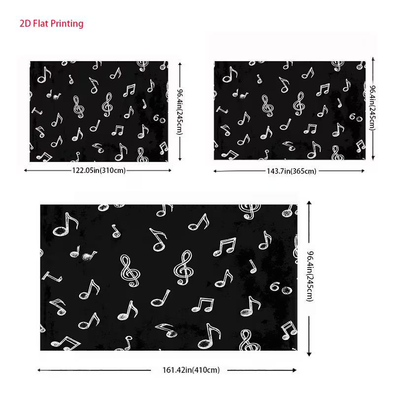 Chalk Drawn Music Notes Backdrop Blackboard Treble Clef Studio Background