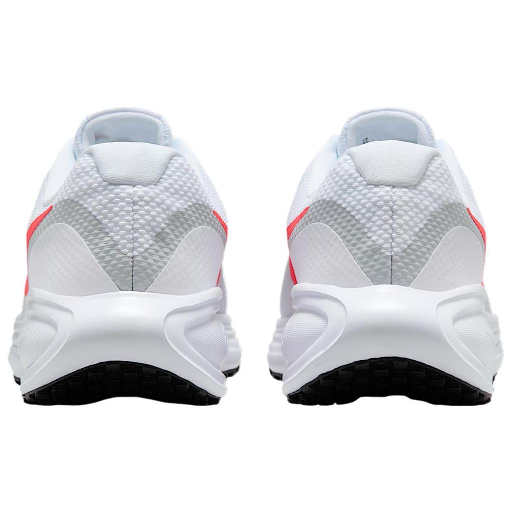 Nike REVOLUTION 8 Odporne na ścieranie Oddychające Niskie Codzienne Buty do biegania Unisex Białe Czerwone HQ1996-100